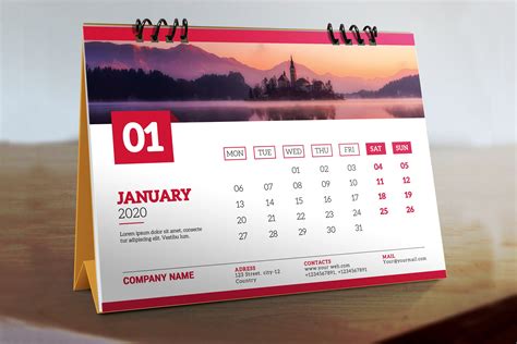 Desk Calendar 2020 | Desk calendar design, Desk calendars, Calender design