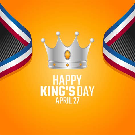 vector graphic of happy king's day good for king's day celebration. flat design. flyer design ...