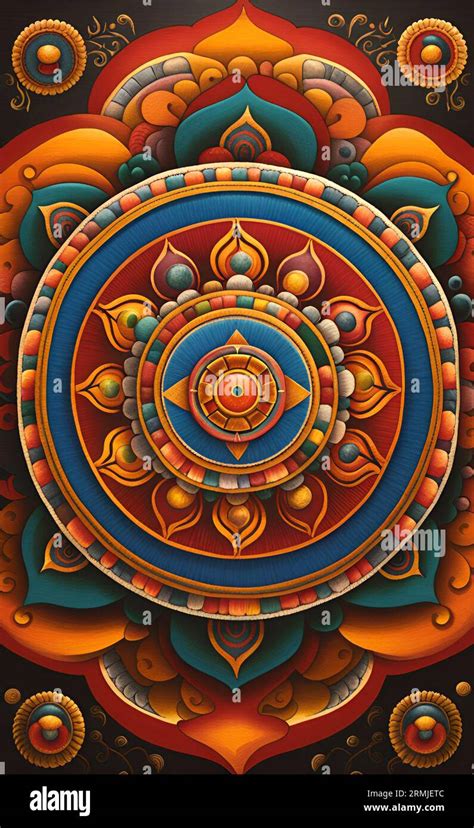 Tibetan Mandala Art Stock Photo - Alamy