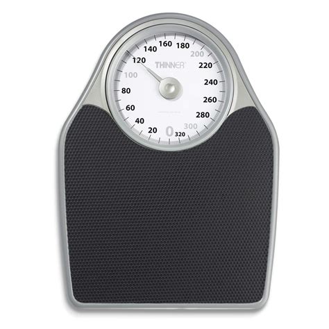 Thinner Extra-Large Dial Analog Precision Bathroom Scale, Analog Bath Scale, Measures Weight Up ...