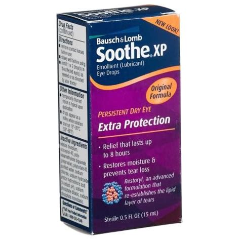 Bausch & Lomb Soothe XP Emollient Eye Drops