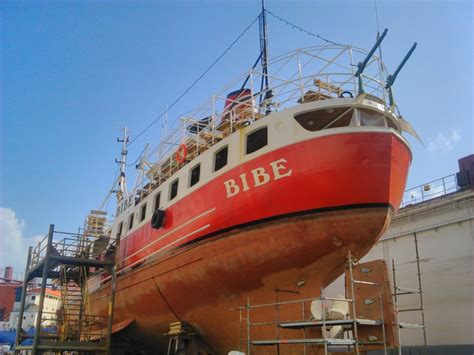 Bibe excursion boat and Komiza catamaran in for refurbishment