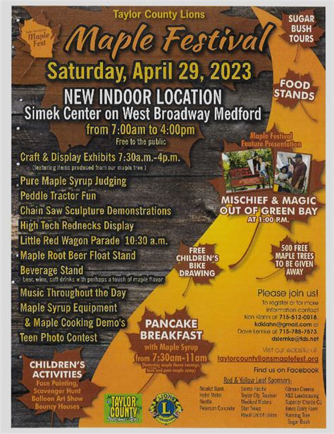 10th Annual Maple Festival 2023 – Medford Motors, Inc. Blog