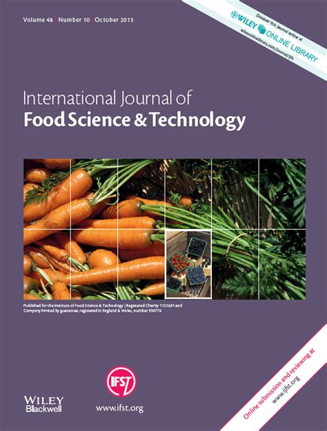 International Journal of Food Science & Technology: Vol 48, No 10