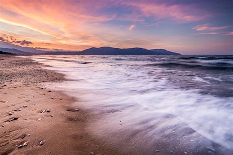 Crete Sunset - Amazing waves at the beach of crete | Landscape, Crete, Beach