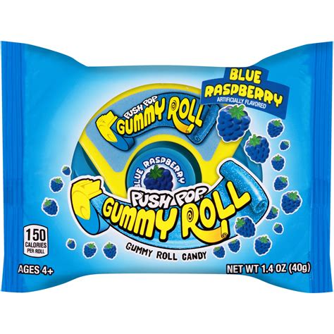 Push Pop Gummy Roll Assorted Flavors Gummy Candy, 1.4oz, 1 Count - Walmart.com