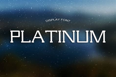 PLATINUM font | Contemporary design style, Unique display, Fonts