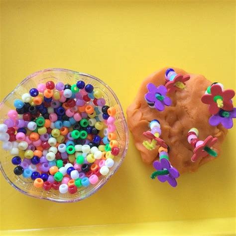 Spring Play Dough Flowers | Playdough, Dough, Spring