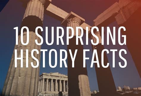 Surprising Ancient History Facts