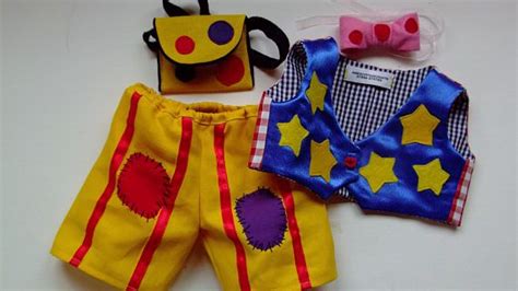 Mr.tumble Outfit to Fit Build a Bear or Similar 16 Inch Size Bear Trousers Waistcoat Bow Tie and ...