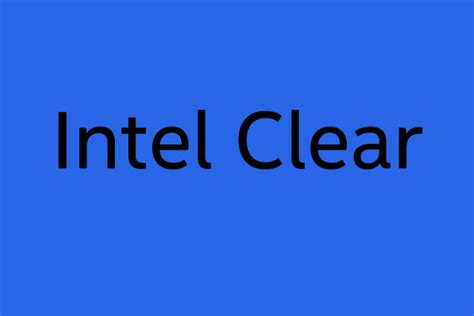 Intel Clear Font Family - All Free Fonts