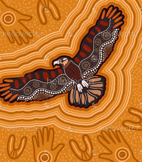 Eagle aboriginal dot artwork - Download Graphics & Vectors