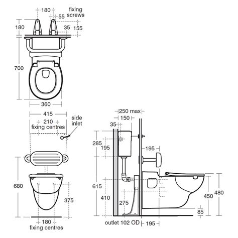 S307701 S430267 S913967 S406636 - Armitage Shanks Contour 21 Rimless Wall Hung Toilet : Bathroom ...