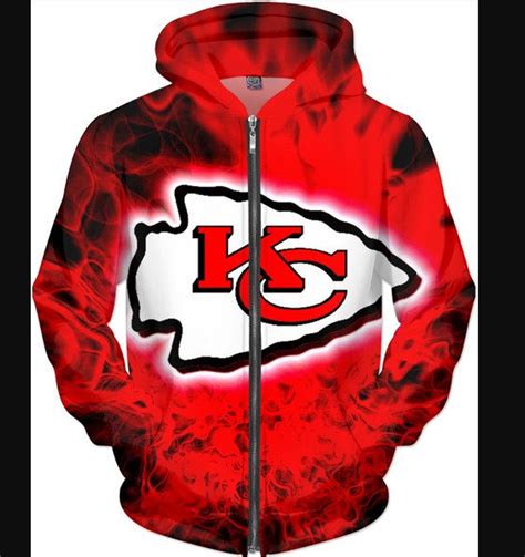 Limited Edition Kansas City Chiefs Zipper Hoodie For Men | Etsy