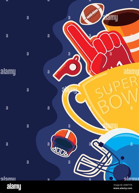 american football super bowl banner Stock Vector Image & Art - Alamy