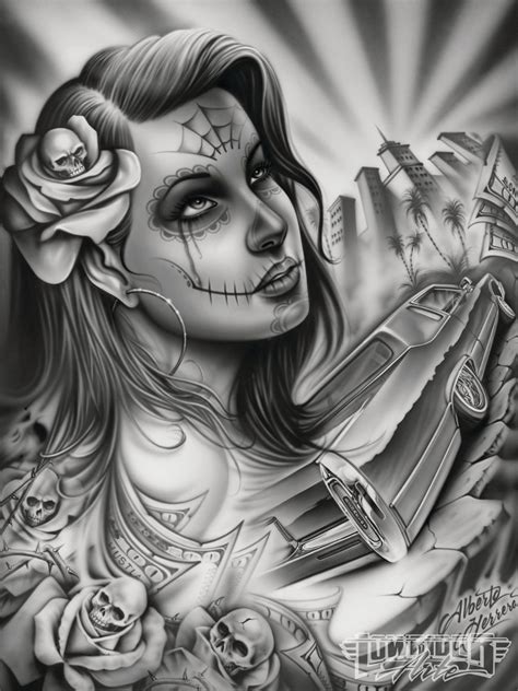 Lowrider Chicano Art Chicano Art Tattoos Lowrider Art | Images and ...