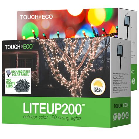 Touch of ECO Liteup 200 Solar String Lights & Reviews | Wayfair