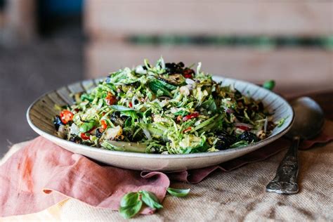 Raw and Grilled Brussel Sprout Salad with Apple, Lime and Hazelnuts — Farm to Fork- Courtney ...