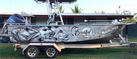 Fishing Boat Wraps and Signage - Custom Design and Installation Services