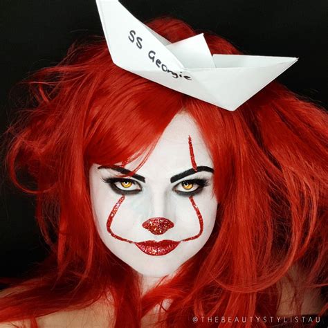 Glam Pennywise Halloween Makeup Halloween Makeup Scary, Halloween Makeup Tutorial, Scary Makeup ...