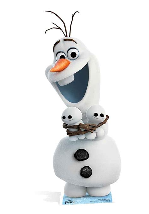 Olaf from Disney's Frozen Fever Cardboard Cutout / Stand Up Standee Cute Snowman | eBay