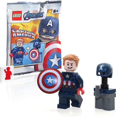 Amazon.com: LEGO Marvel Avengers Super Heroes Minifigure - Captain ...