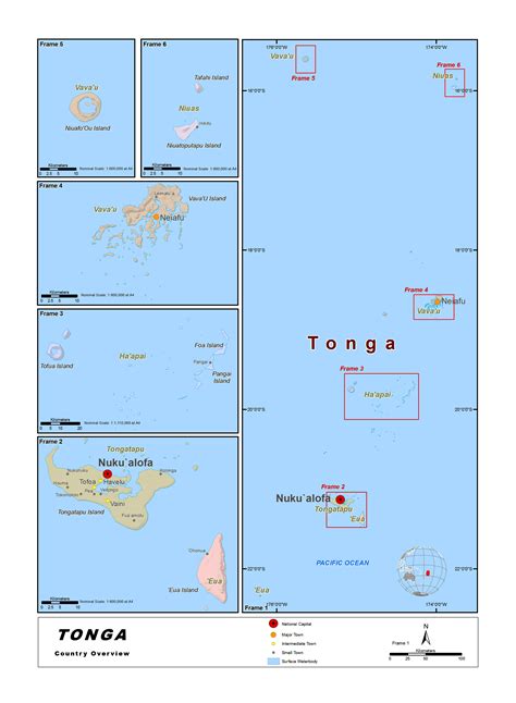 Large detailed country overview map of Tonga | Tonga | Oceania | Mapsland | Maps of the World