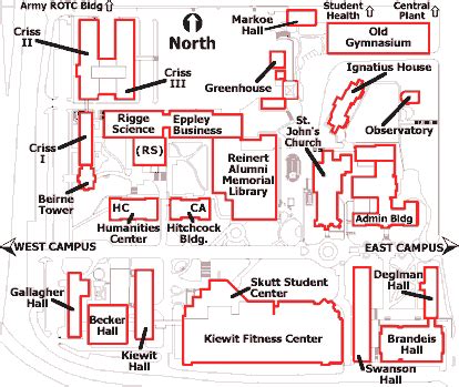 Creighton University Campus Map – Map Vector