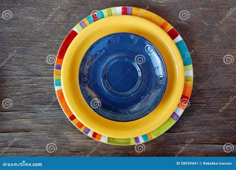 Colorful plates stock image. Image of clean, ceramic - 58939441