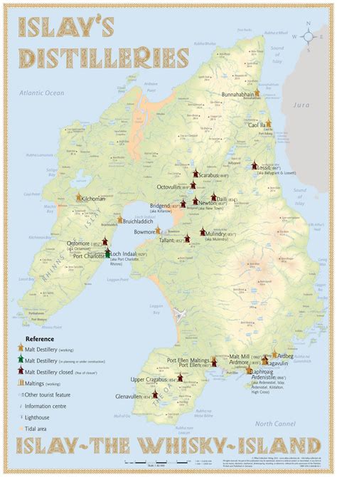 Scotland's Isle of Islay's Whisky Distilleries [Infographic ...