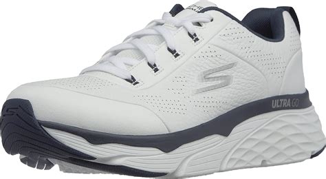 Skechers Men's Max Cushioning Elite Lucid-Premium Leather Walking & Running Shoe Sneaker ...