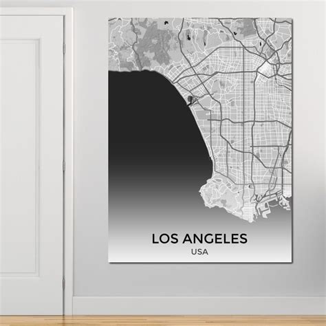 Map of Los Angeles, USA in 2023 | Digital artwork, City of angels ...