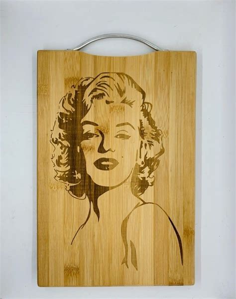 Marilyn Monroe Laser Engraved Bamboo Cutting Board for Sale in South Gate, CA - OfferUp