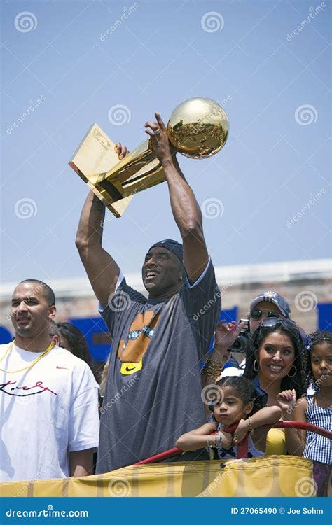 Victory Parade for 2009 NBA Champion Editorial Image - Image of lakers ...