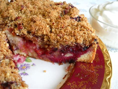 Italian Prune Plum Cake with Streusel Topping