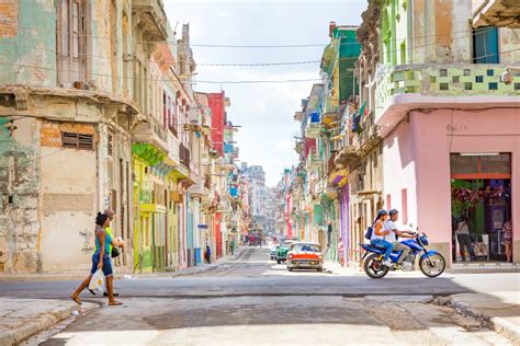 Colorful street in Havana, Cuba by Michiel Ton on Artfully Walls ...