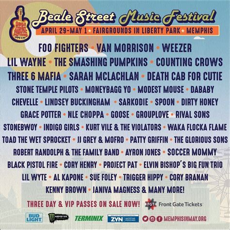 Beale Street Music Festival - Saturday, Tom Lee Park, Memphis, 6 May 2023 | AllEvents.in