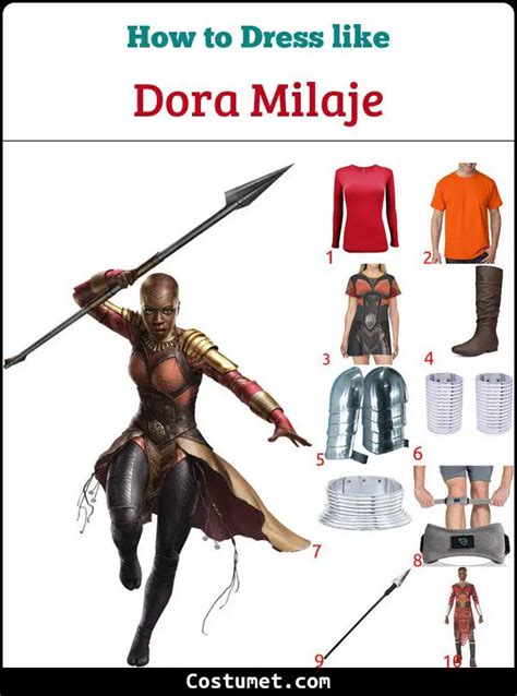 Dora Milaje Costume for Cosplay & Halloween