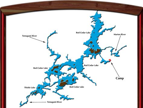 Map of Red Cedar Lake