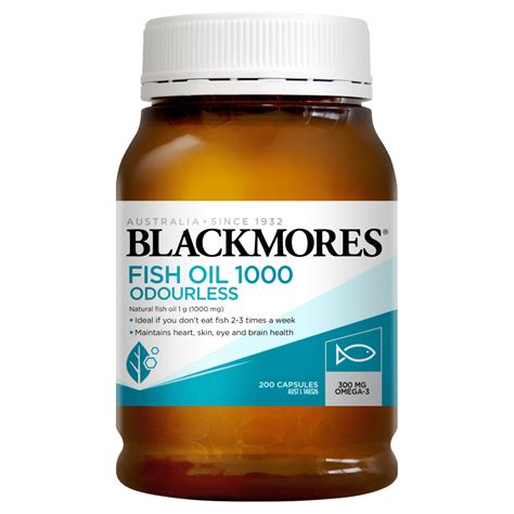 Blackmores Odourless Fish Oil 1000 200 Capsules – Discount Chemist