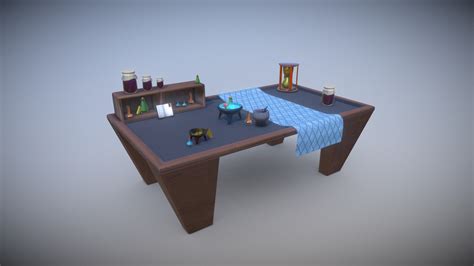 Stylized Alchemy Table - 3D model by Paul Carter (@Drknz) [c26548d] - Sketchfab