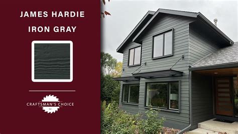 James Hardie Iron Gray Siding Color Project Examples & Design Ideas - YouTube