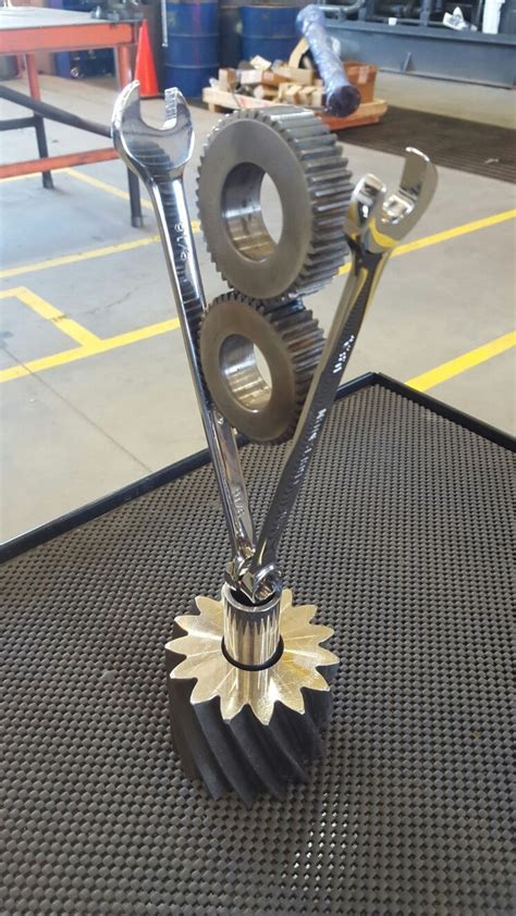 Built a first place trophy for a hot rod car show | Scrap metal art ...