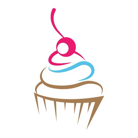 Cake icon logo design 14471038 Vector Art at Vecteezy