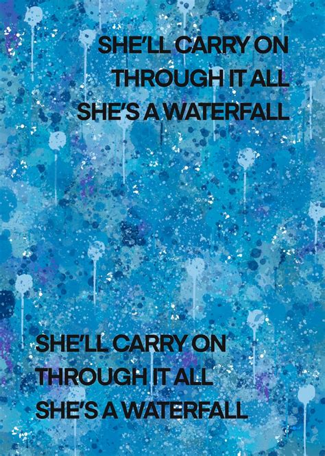 A3 The Stone Roses / Waterfall lyric print | Etsy