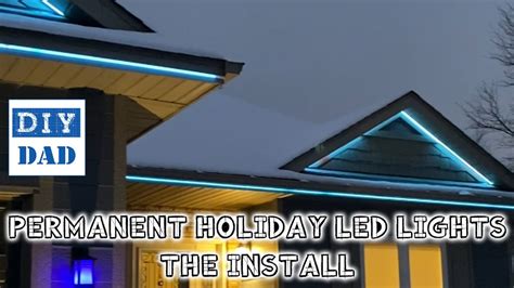 DIY Permanent Holiday LED Lights: The Install - YouTube