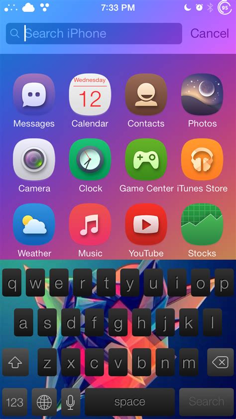 Color Keyboard iOS 7 JB Tweak for Custom Keyboard Themes