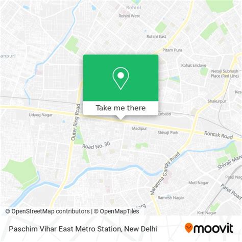 How to get to Paschim Vihar East Metro Station in Delhi by Metro or Bus?