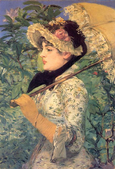 Spring (Study of Jeanne Demarsy) - Edouard Manet Édouard Manet, Manet Art, Poster Art, Poster ...