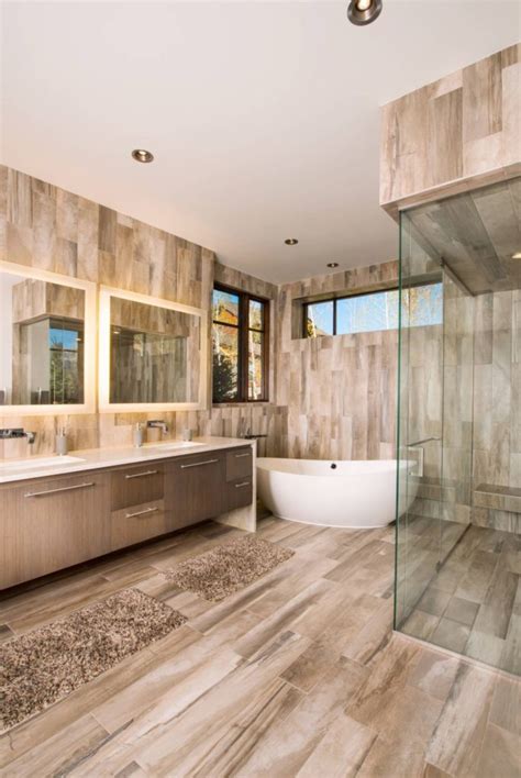 25 Wood Tile Showers For Your Bathroom